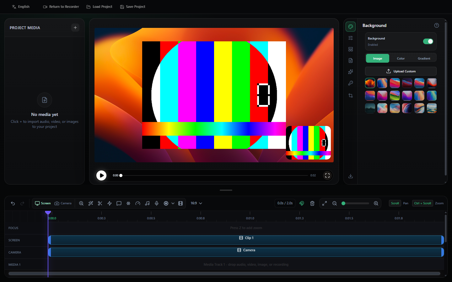 Actual Screlio instructor-camera controls beside a software lesson