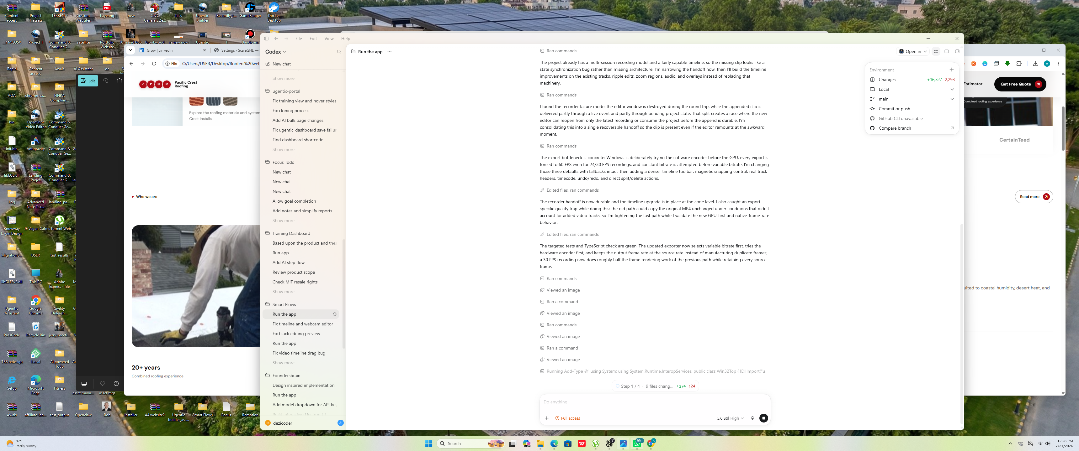 The real Screlio editor showing a product lesson and multi-track timeline